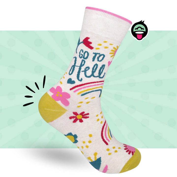 Go to Hell Socks | Curse Word Socks | Funny Unisex Socks - HER Home Design Boutique