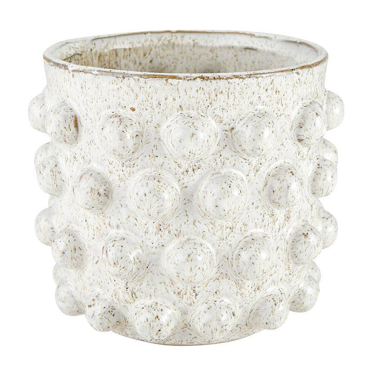 White Dot Pot - Medium - HER Home Design Boutique