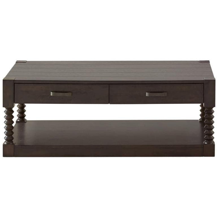 2-Drawer Coffee Table in Coffee Bean - HER Home Design Boutique