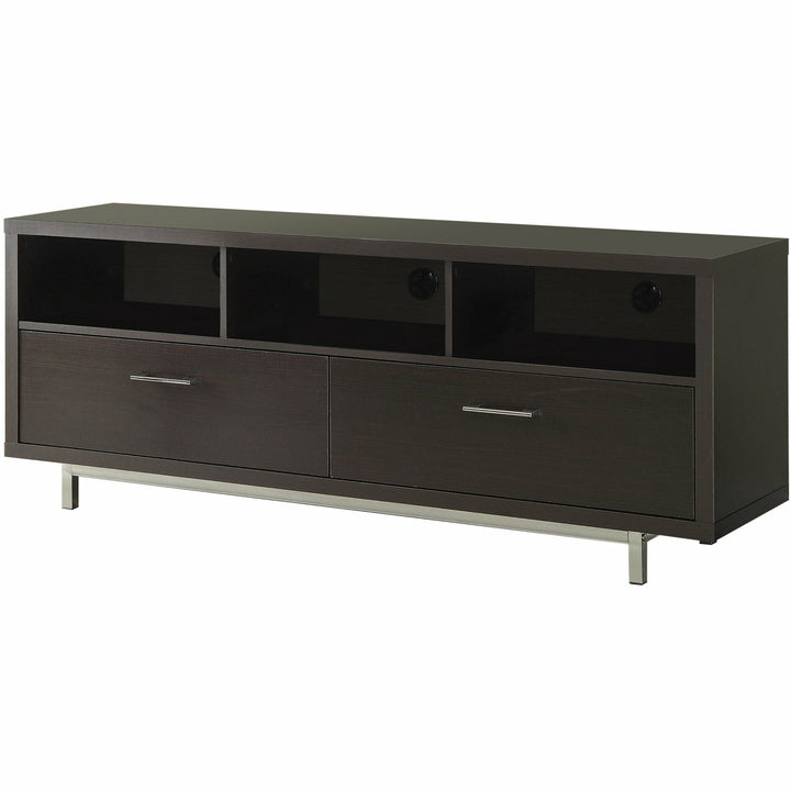 2-Drawer TV Stand in Cappuccino - HER Home Design Boutique