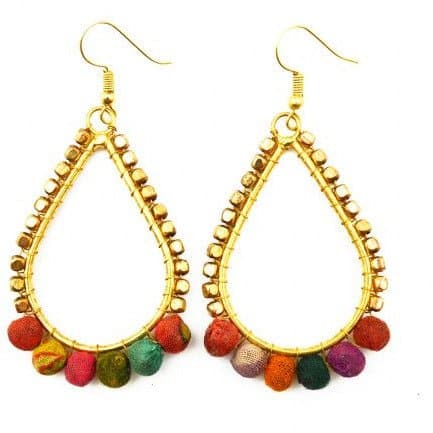 Aasha Open Teardrop Dangle Earrings - HER Home Design Boutique