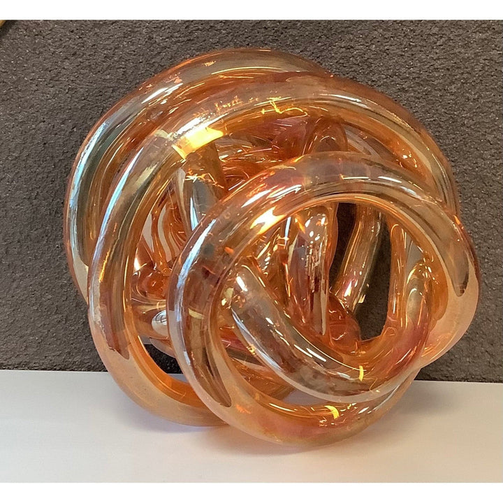 Amber Glass Knot - HER Home Design Boutique