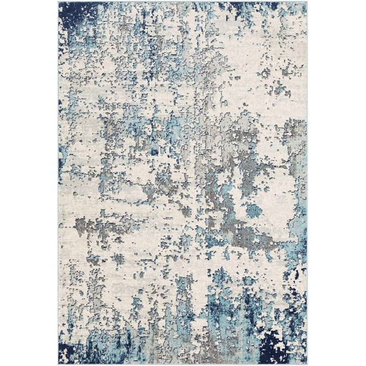 Artist Area Rug, 9' x 12' in Blue Tones - HER Home Design Boutique