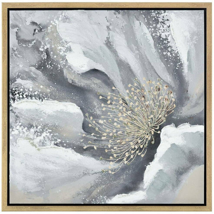 Bowie Bloom Poppy Flower Canvas Wood Framed Wall Art - HER Home Design Boutique