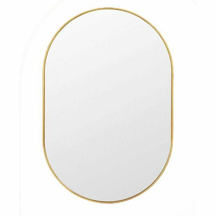 Brushed Gold Capsule Mirror, 20x33.5 - HER Home Design Boutique