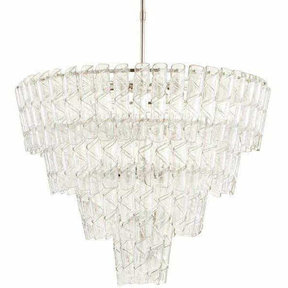 Cannoli 10-Light Chandelier in Polished Nickel - HER Home Design Boutique