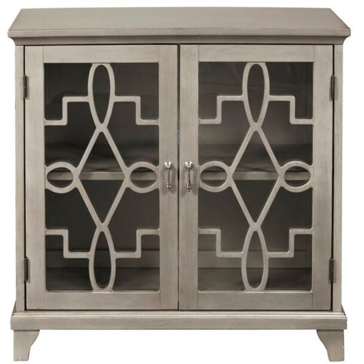 Decorative Accent Cabinet in Gray - HER Home Design Boutique