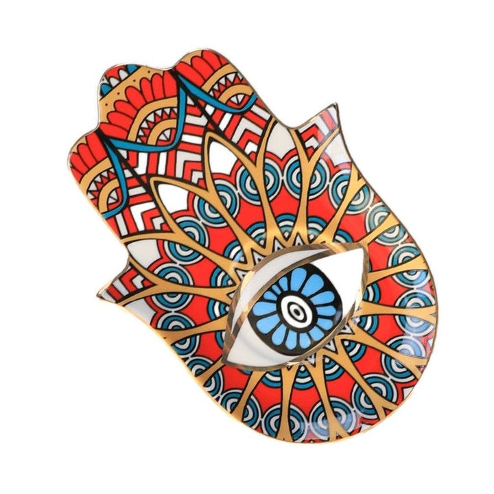 Evil Eye-Good Looking Eye Dish-Vibrant Red - HER Home Design Boutique