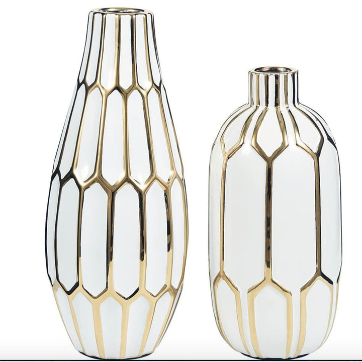 Glazed Ceramic Vases (Set of 2) - HER Home Design Boutique