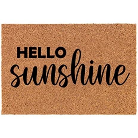 Hello Sunshine Door Mat (30" x 18.5" Standard) - HER Home Design Boutique