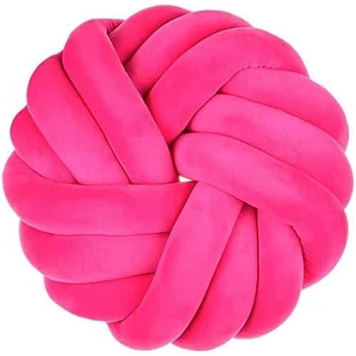 Hot Pink Knot Ball Pillow - HER Home Design Boutique