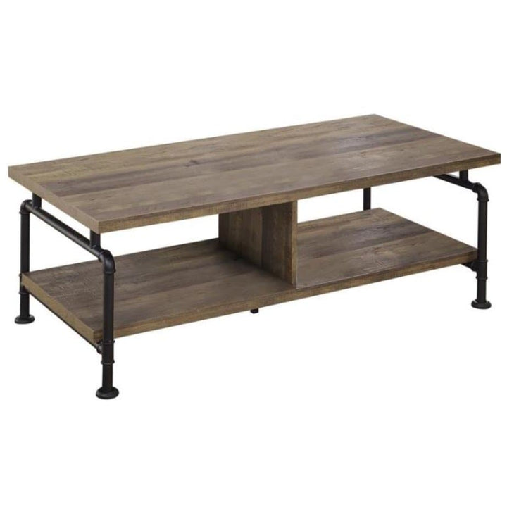Industrial Rustic Oak Coffee Table - HER Home Design Boutique