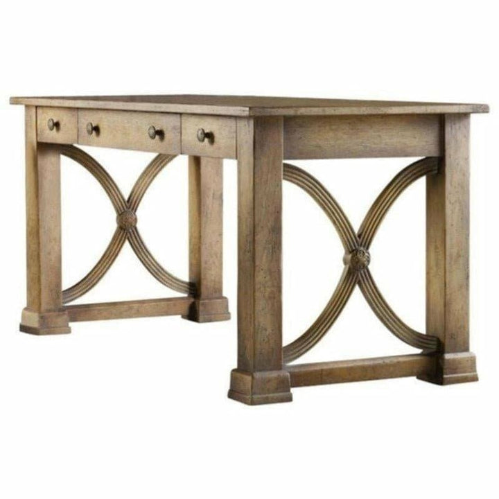 Masculine Writing Desk in Light Wood - HER Home Design Boutique