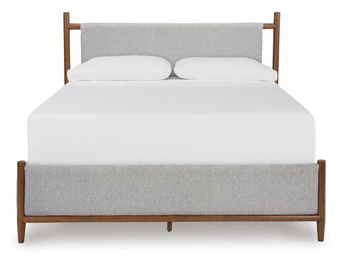 Mid-Century Modern Bed in Chestnut - King/California King - HER Home Design Boutique