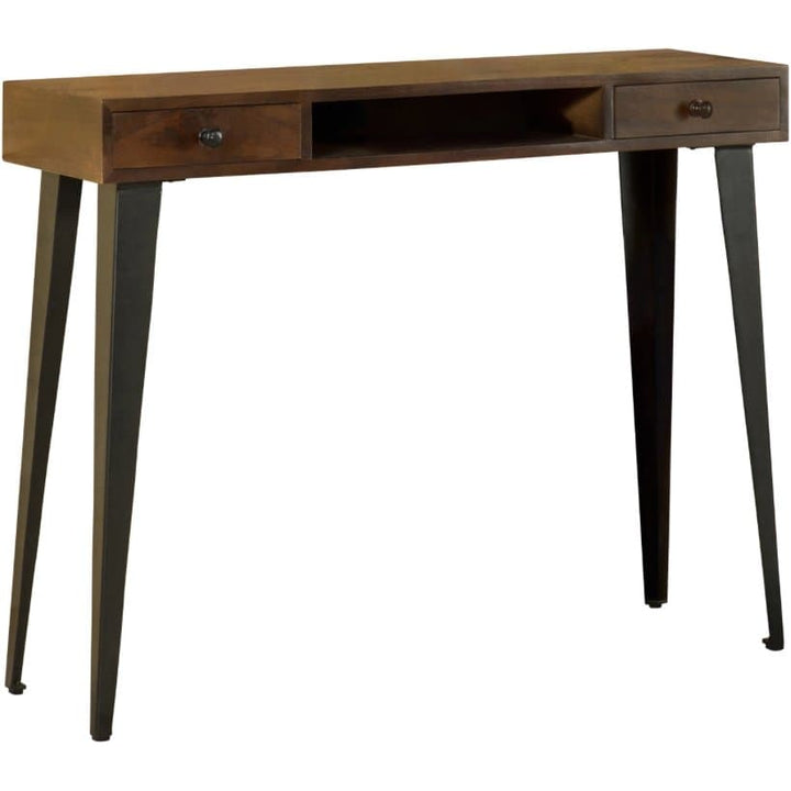 Mid-Century Modern Console Table in Dark Brown - HER Home Design Boutique