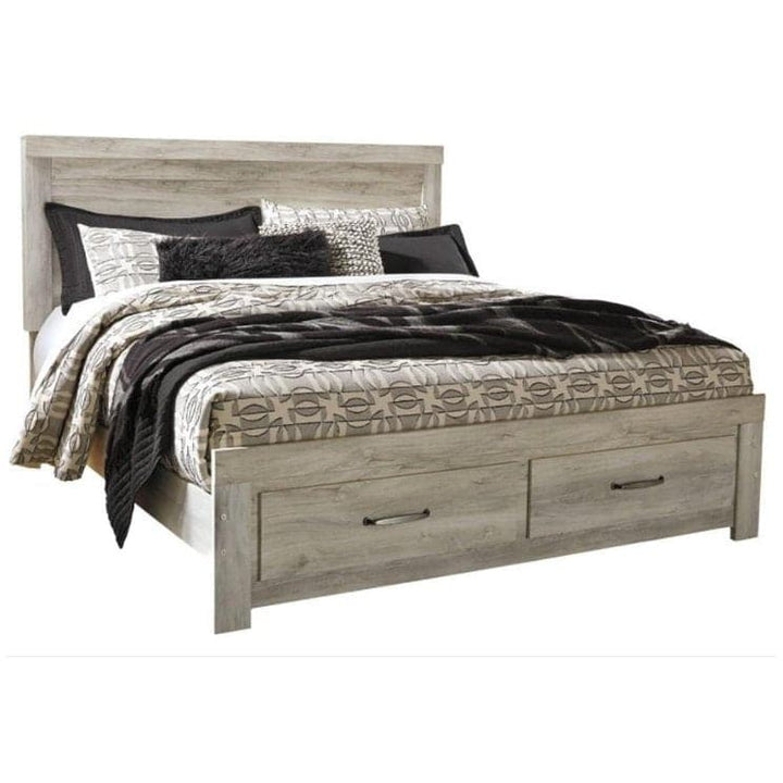 Modern Farmhouse King Platform Storage Bed - HER Home Design Boutique