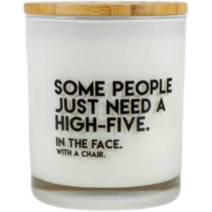 The Stretch: In Your Face Highly Scented Soy Candle in Teakwood and Tobacco - HER Home Design Boutique