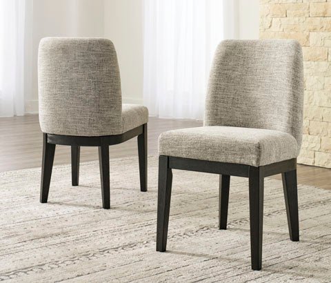 Transitional Tweed Dining Chair (Set of 2) - HER Home Design Boutique
