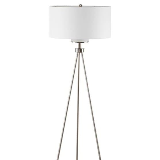 Tripod Floor Lamp in Brushed Nickel - HER Home Design Boutique