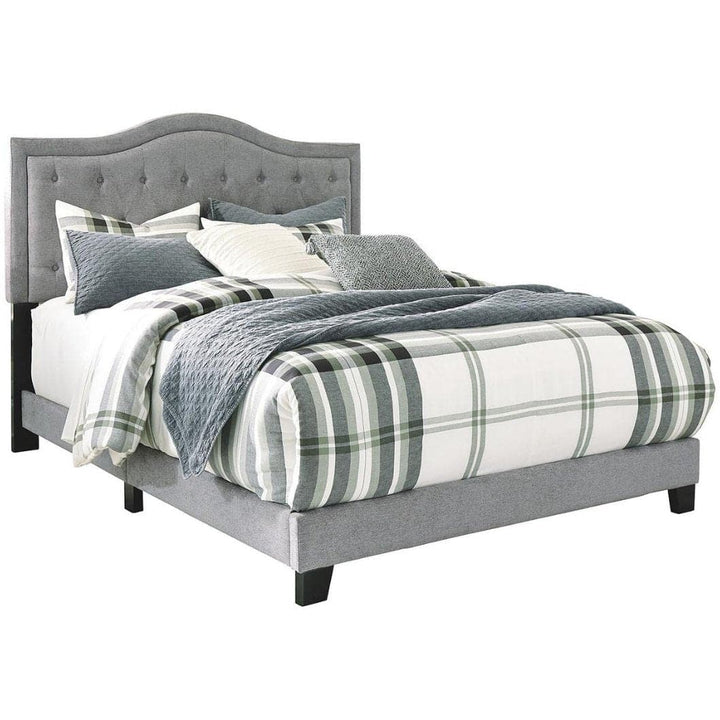 Tufted Upholstered Bed in Gray - HER Home Design Boutique