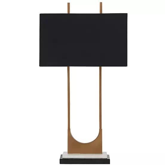 U-Shaped Geometric Table Lamp - HER Home Design Boutique