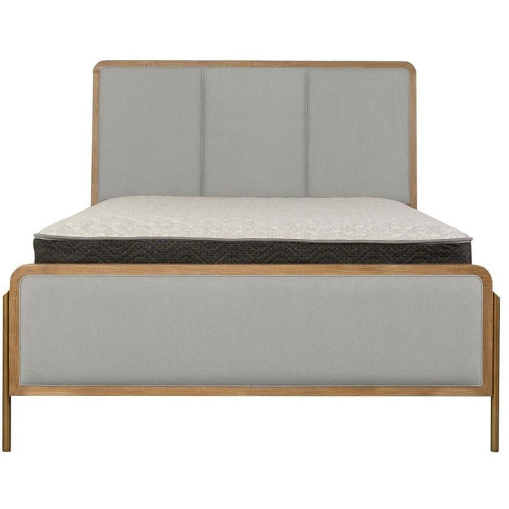 Upholstered Eastern King Panel Bed Sand Wash And Grey - HER Home Design Boutique