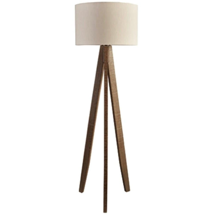 Wooden Floor Lamp with Tripod Legs - HER Home Design Boutique